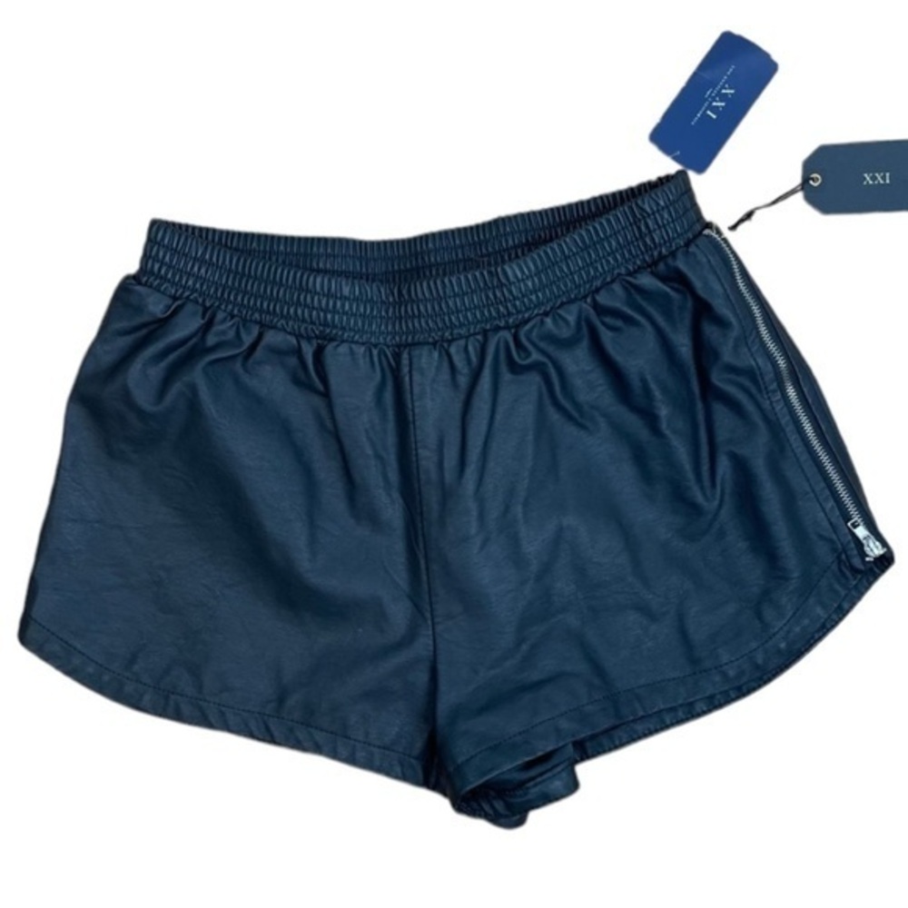 Forever 21 Black Pleather Shorts